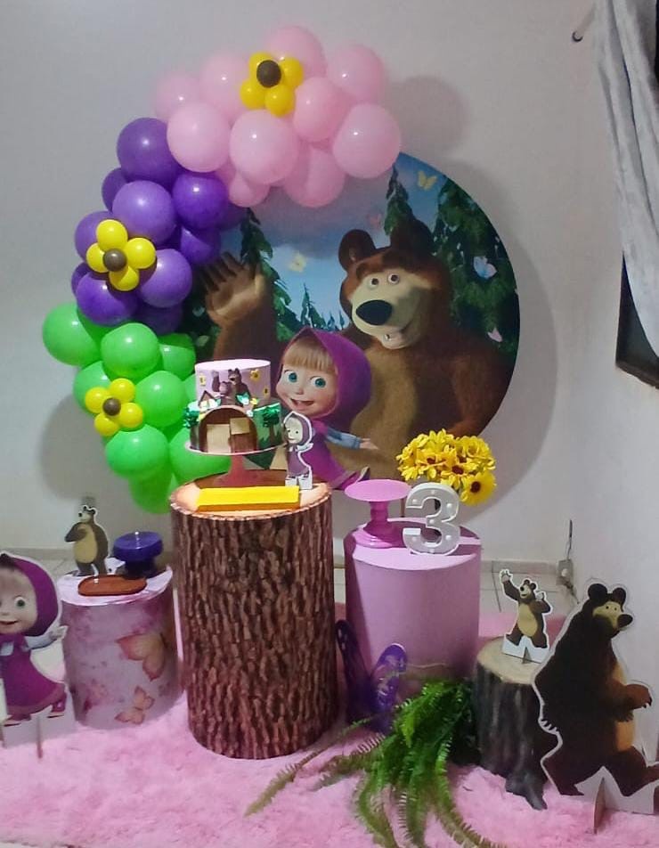 Macha E O Urso Decoração - Mila e Dry Decora e Loca 