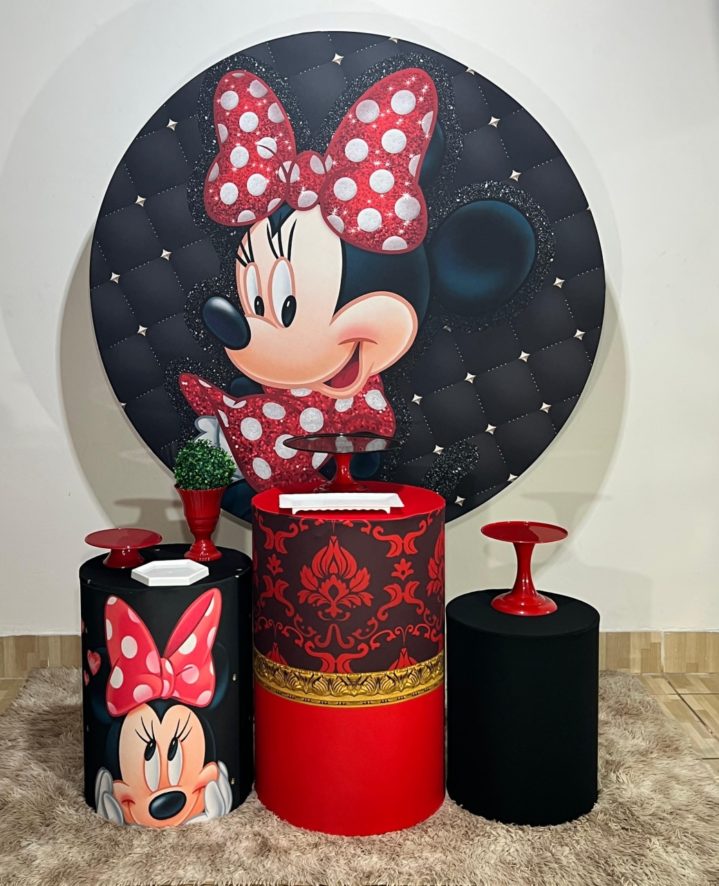 Minnie Vermelha Kit Bronze - Mila e Dry Decora e Loca 