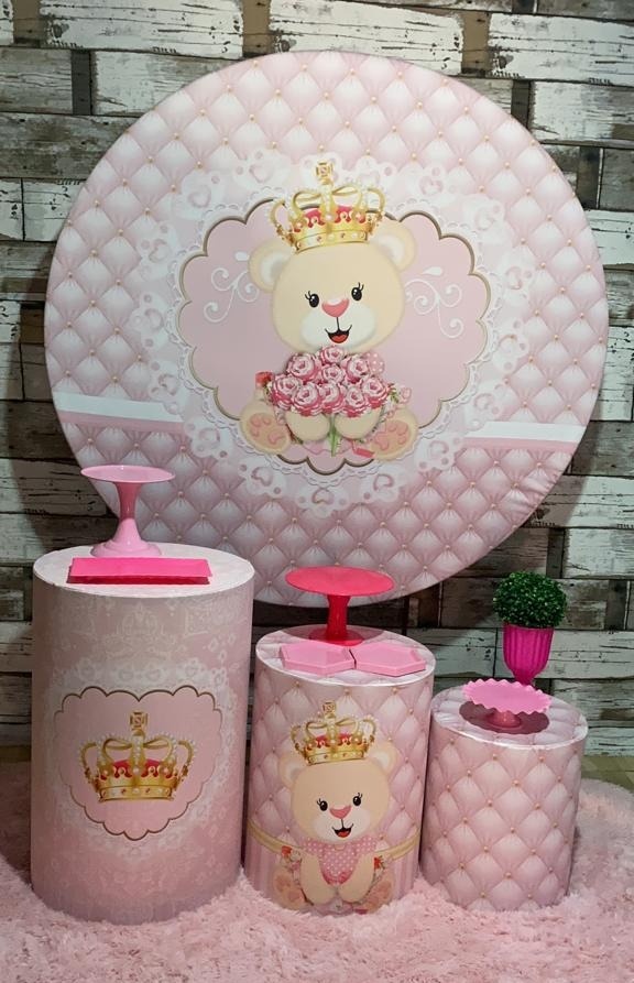 Ursinha Princesa Kit Bronze - Mila e Dry Decora e Loca 