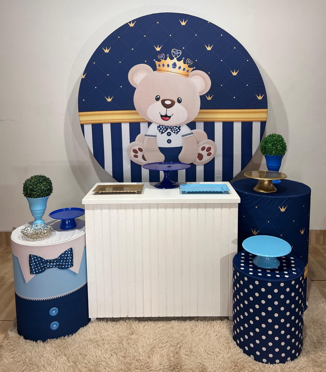 Kit Prata Ursinho Príncipe  - Mila e Dry Decora e Loca 