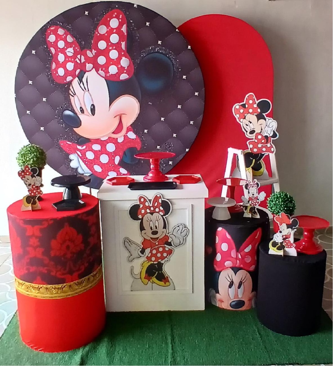 Kit Minnie Vermelha Composição  - Mila e Dry Decora e Loca 
