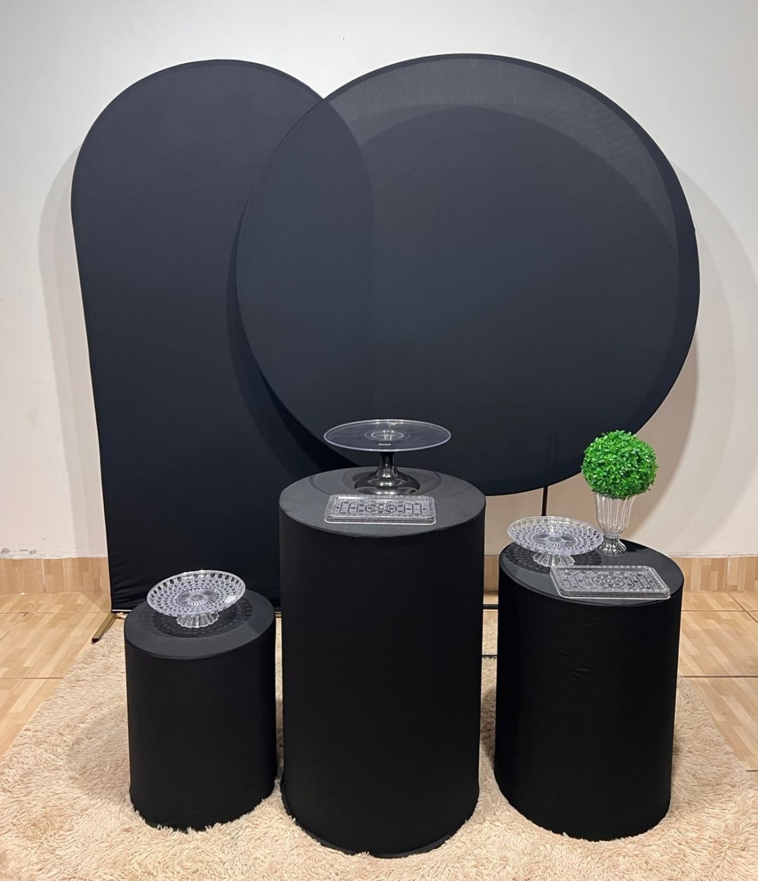 Kit Prata - Preto Liso  - Mila e Dry Decora e Loca 