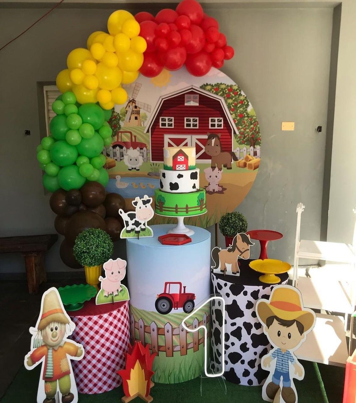  Fazendinha I Decoração  - Mila e Dry Decora e Loca 