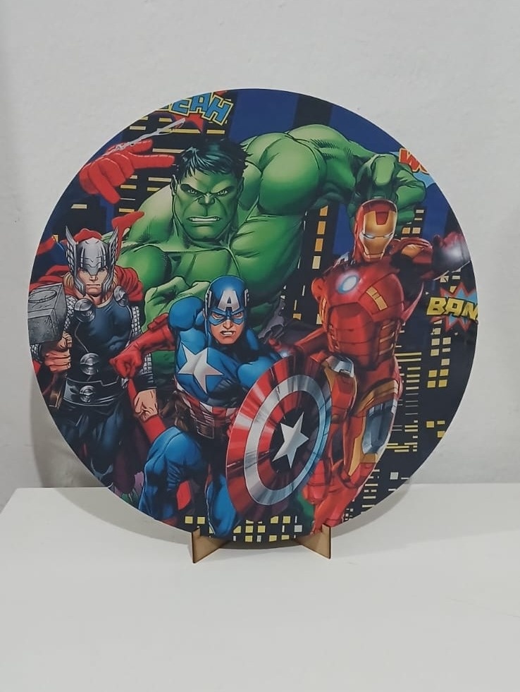 Painel Mini Kit 50 Cm Vingadores  - Mila e Dry Decora e Loca 
