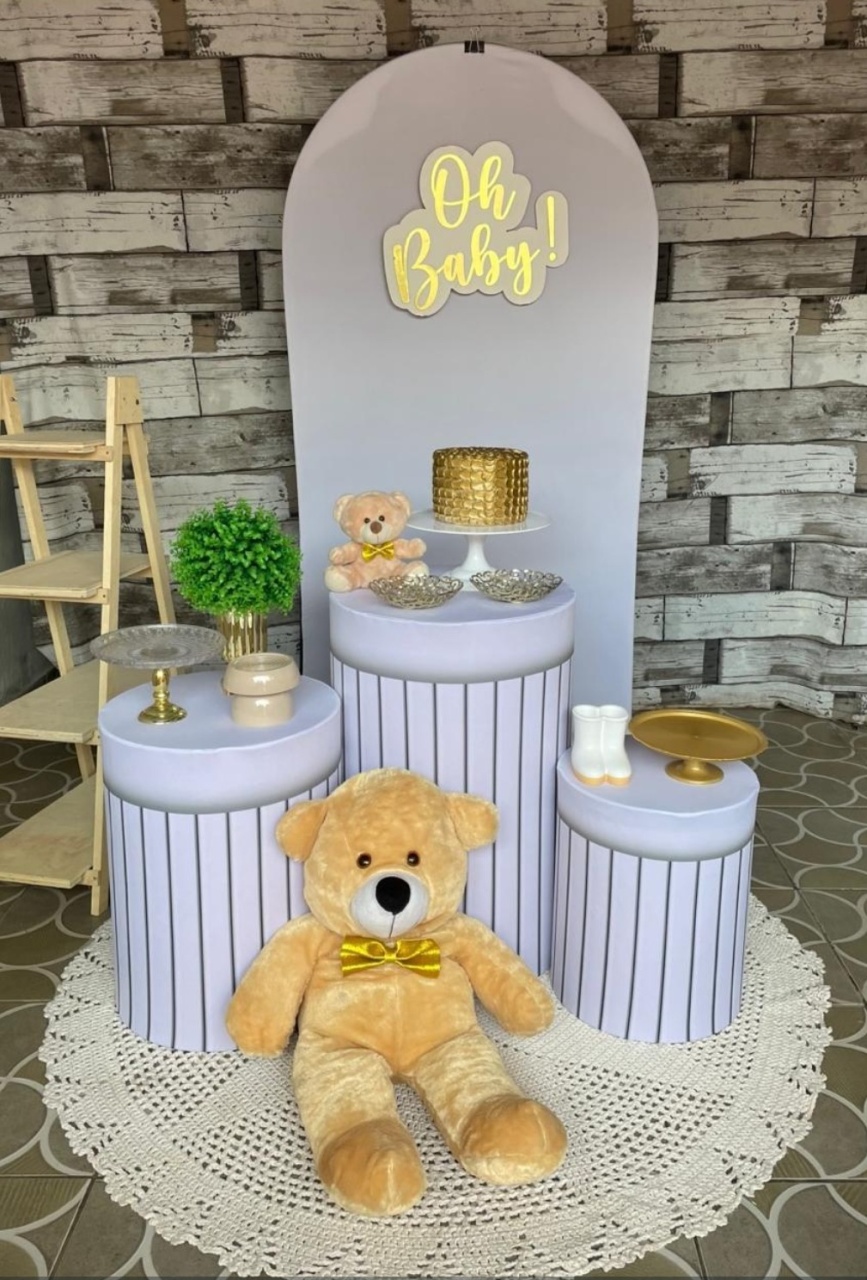 Kit Bronze Chá de Bebê Menino Dourado  - Mila e Dry Decora e Loca 