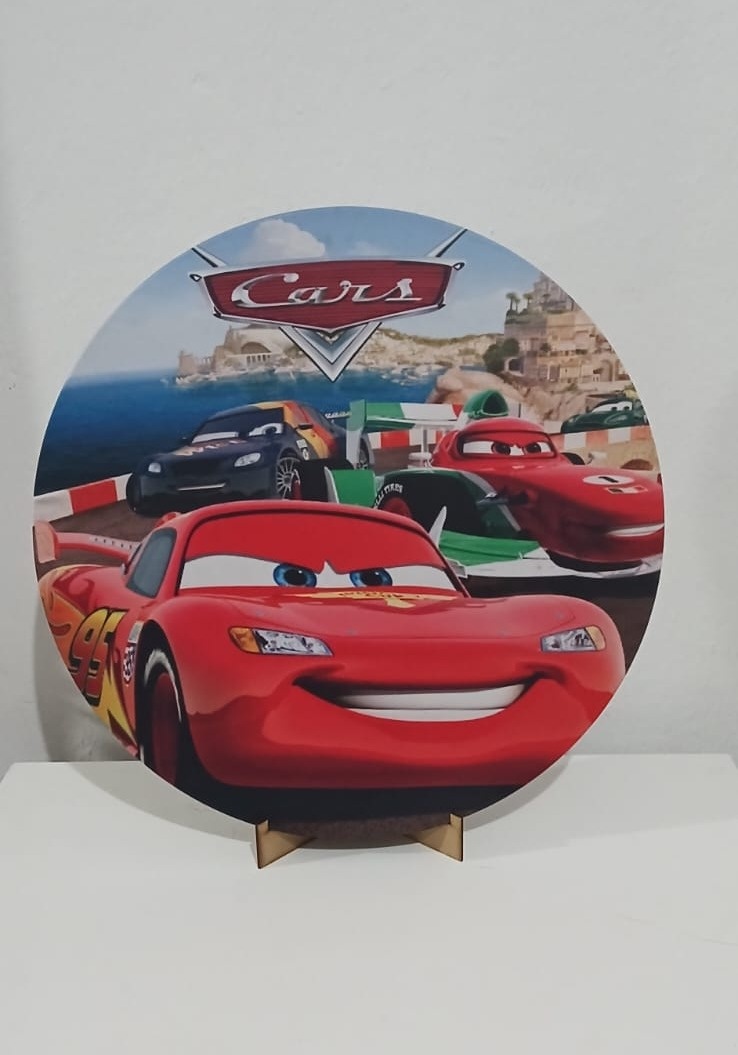 Painel Mini Kit 50 Cm  Carros Mc Queen - Mila e Dry Decora e Loca 