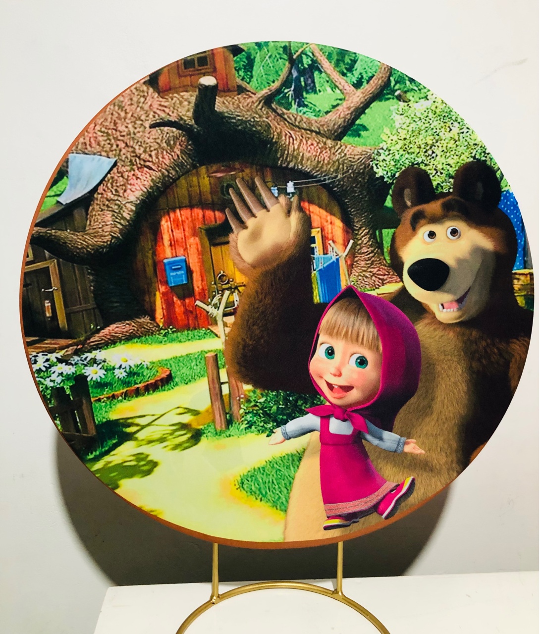 Masha E O Urso Painel Kit Mesa 50 Cm - Mila e Dry Decora e Loca 