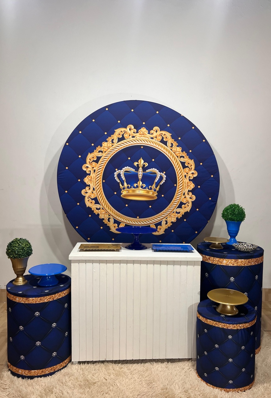 Kit Prata Realeza Azul  - Mila e Dry Decora e Loca 