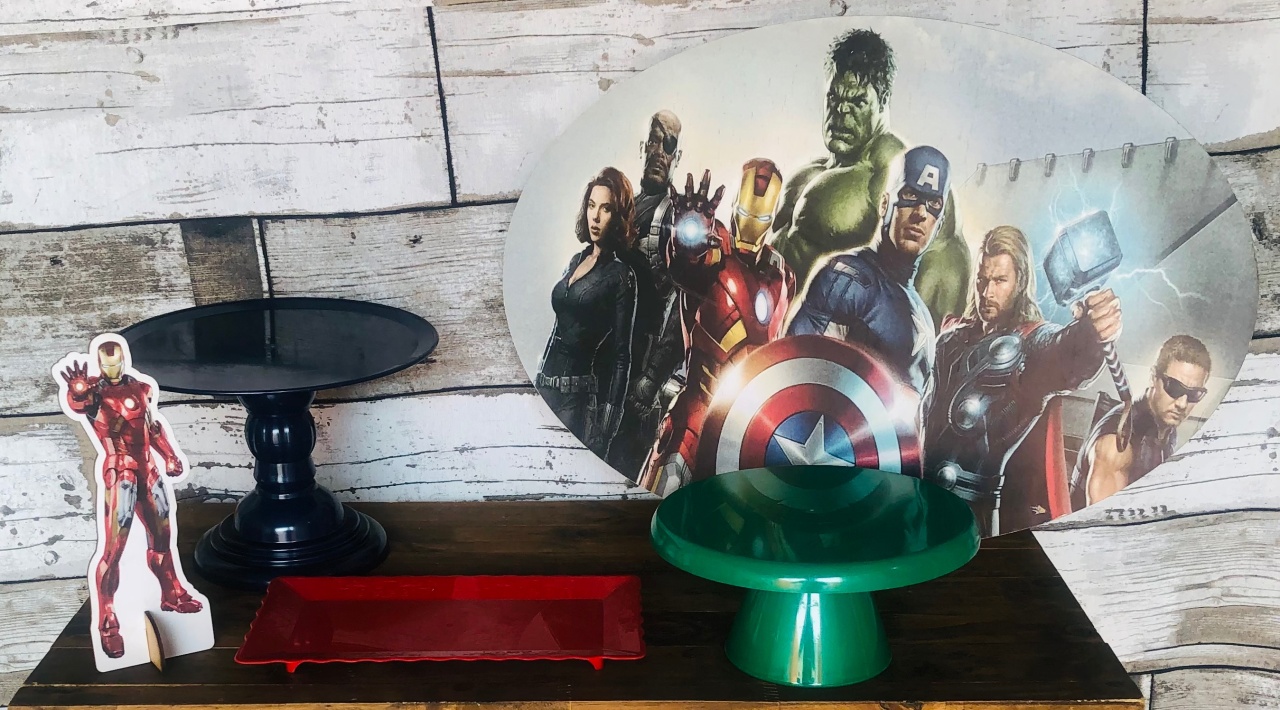 Kit Mesa Vingadores - Mila e Dry Decora e Loca 