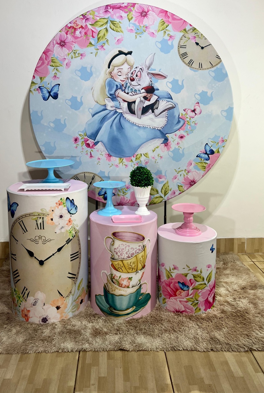 Alice No País da Maravilha Kit Bronze - Mila e Dry Decora e Loca 