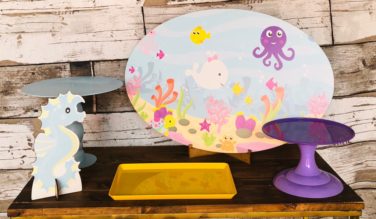 Kit Mesa Fundo Do Mar  - Mila e Dry Decora e Loca 