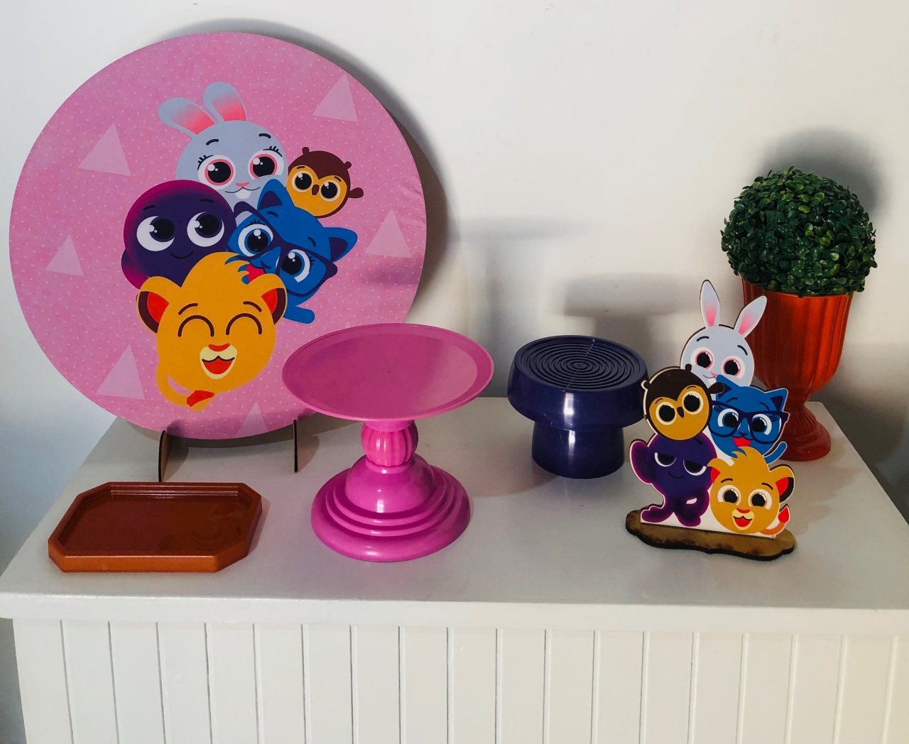 Bolo Fofo  Bronze Mini Kit 50 Cm   - Mila e Dry Decora e Loca 