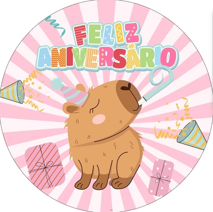 Painel Mini Kit 50 Cm Capivara   - Mila e Dry Decora e Loca 
