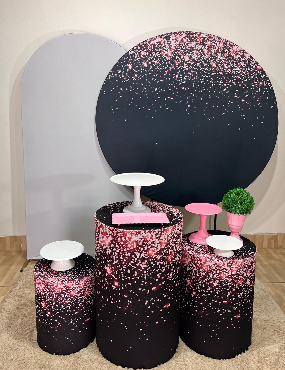 Kit Prata - Preto Com Glitter  - Mila e Dry Decora e Loca 