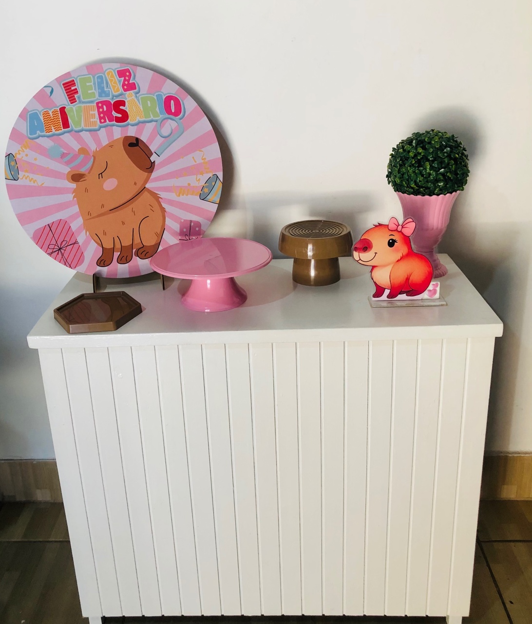 Capivara Prata Mini Kit 50 Cm   - Mila e Dry Decora e Loca 