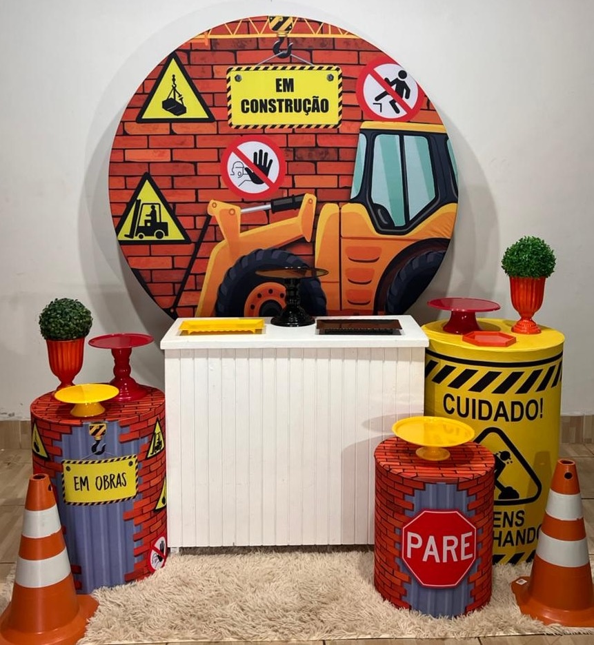 Kit Prata Construção   - Mila e Dry Decora e Loca 