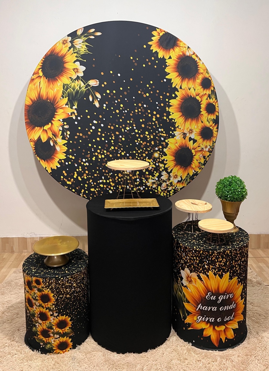 Kit Bronze Girassol Preto  - Mila e Dry Decora e Loca 