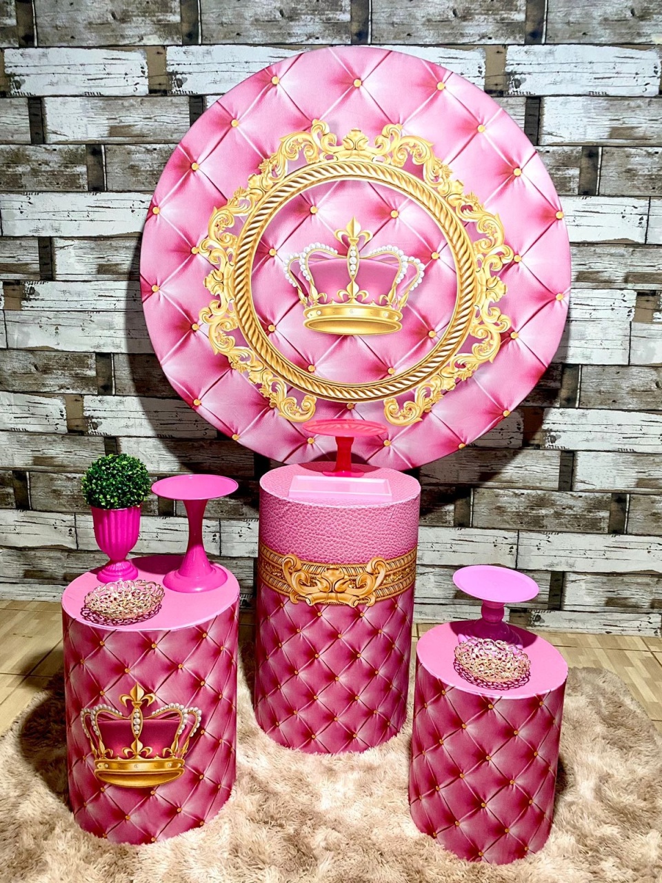 Realeza Rosa Kit Bronze - Mila e Dry Decora e Loca 
