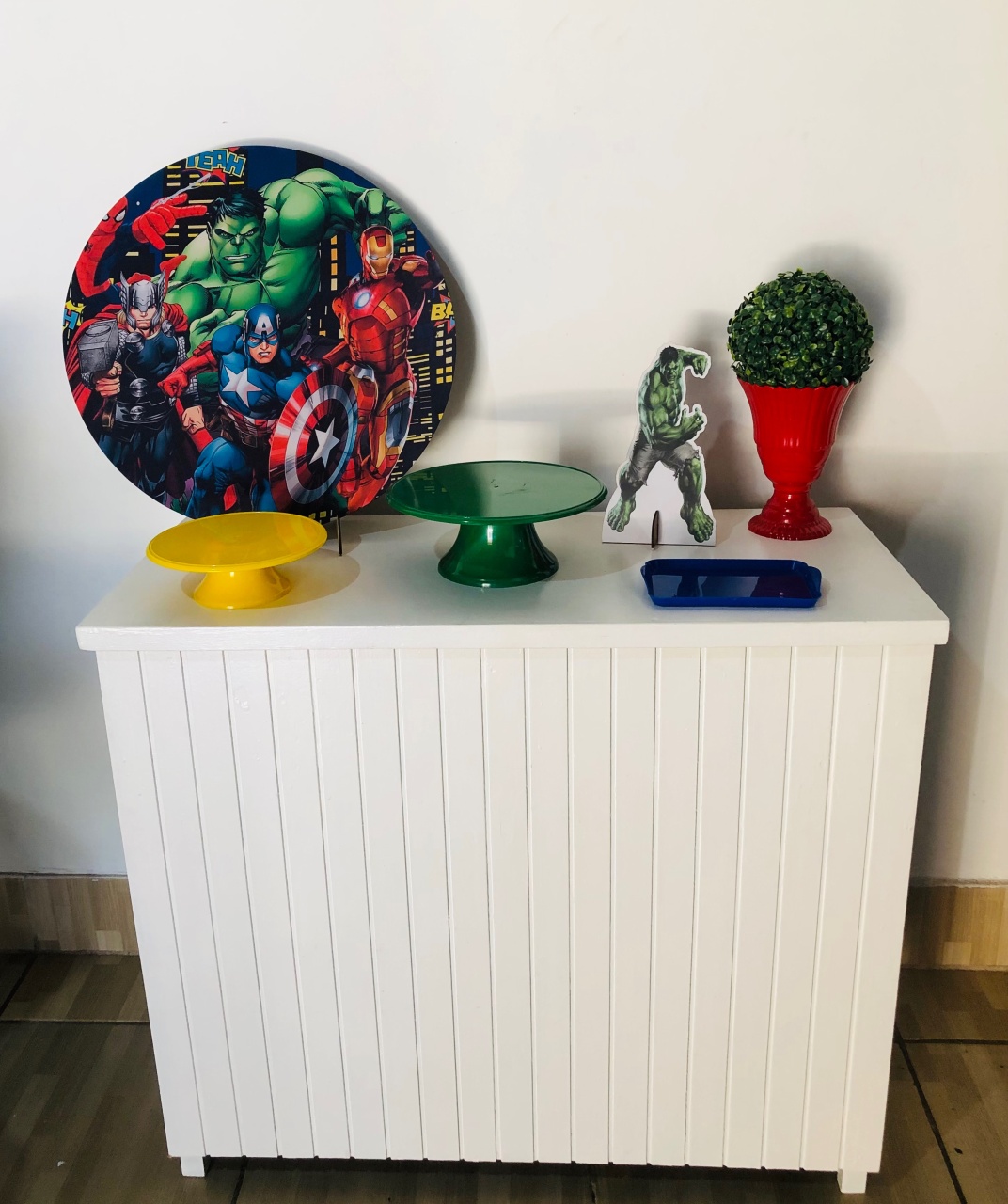 Super Herói Prata Mini Kit 50 Cm  - Mila e Dry Decora e Loca 