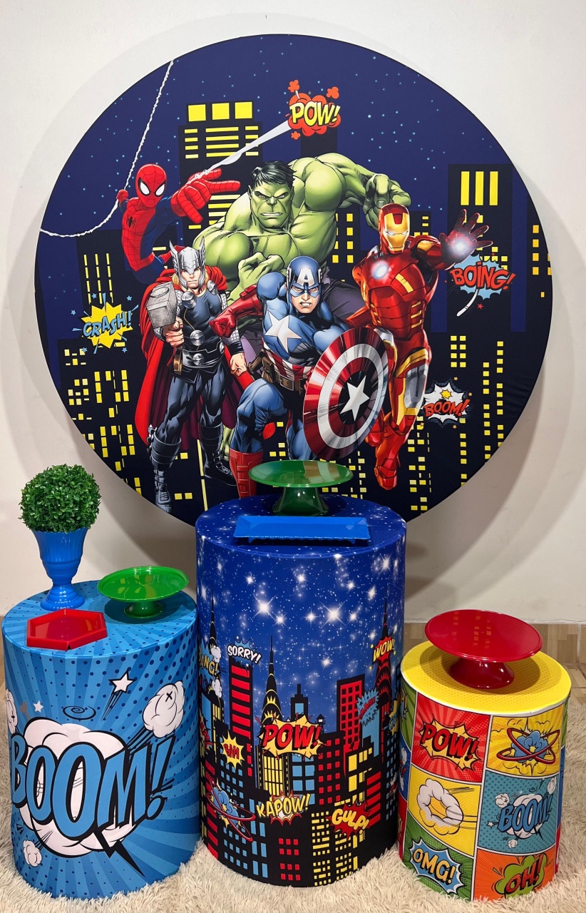 Kit Bronze Vingadores - Mila e Dry Decora e Loca 