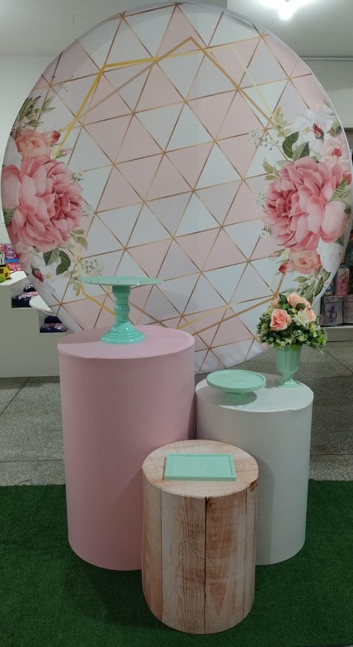 Kit Pegue E Monte  1 Rosa E Branco - Mundo Da Alegria Ltda