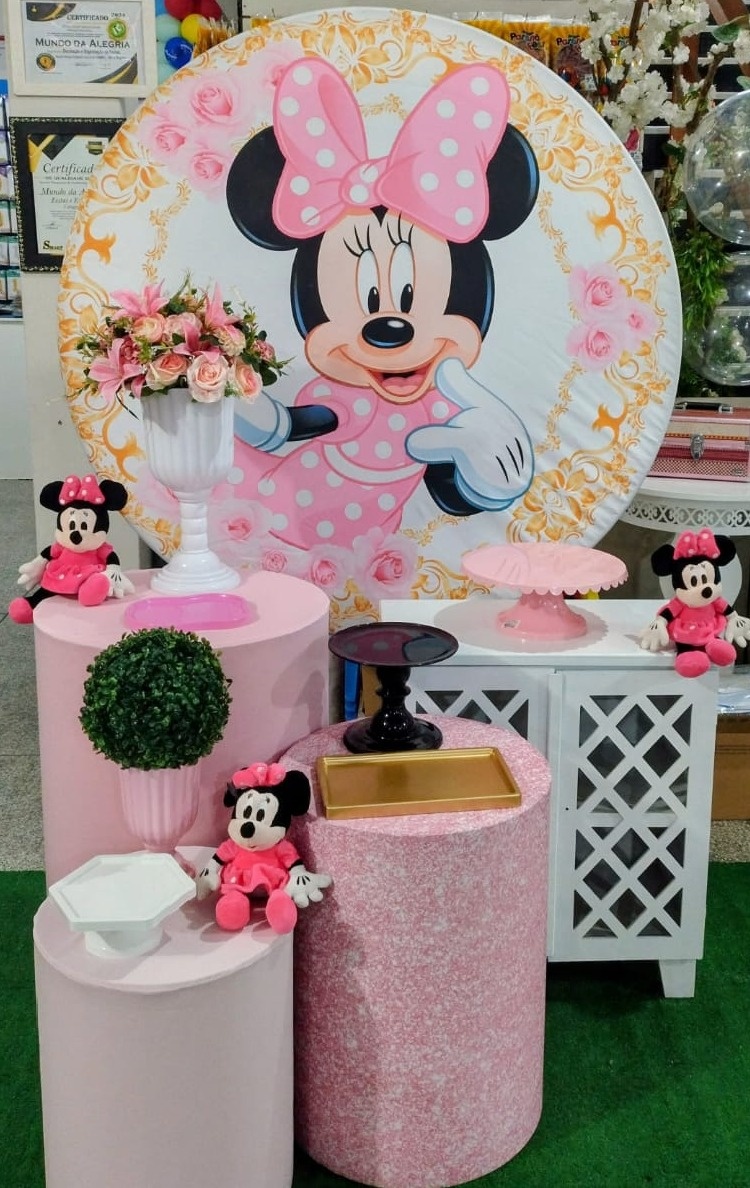 Kit Pegue Monte 3 Minnie Rosa - Mundo Da Alegria Ltda