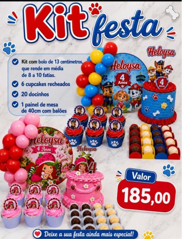 Kit Festa Basico 001 - Sandy Festy