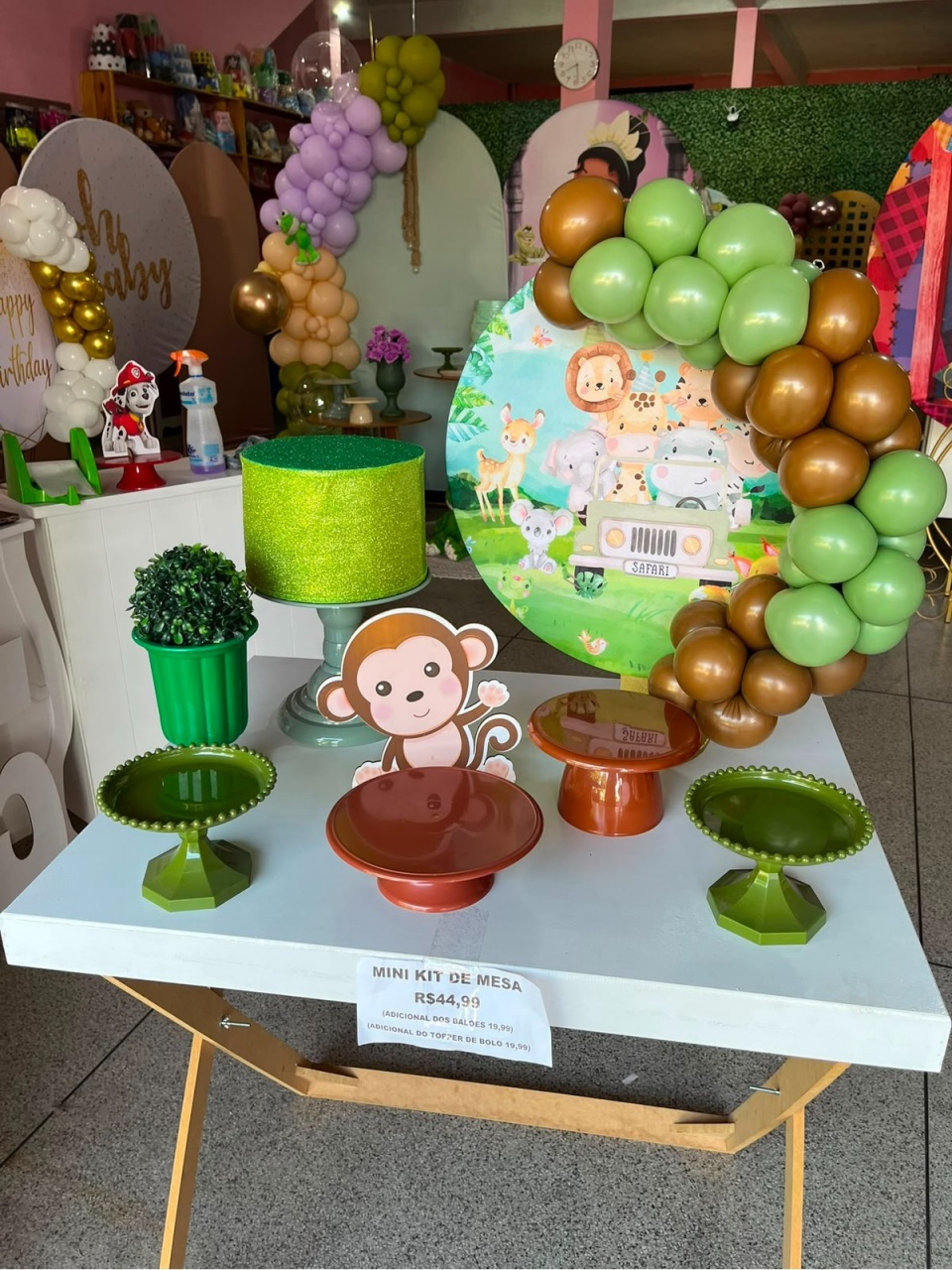 Mini Kit de Mesa Safari - Sandy Festy