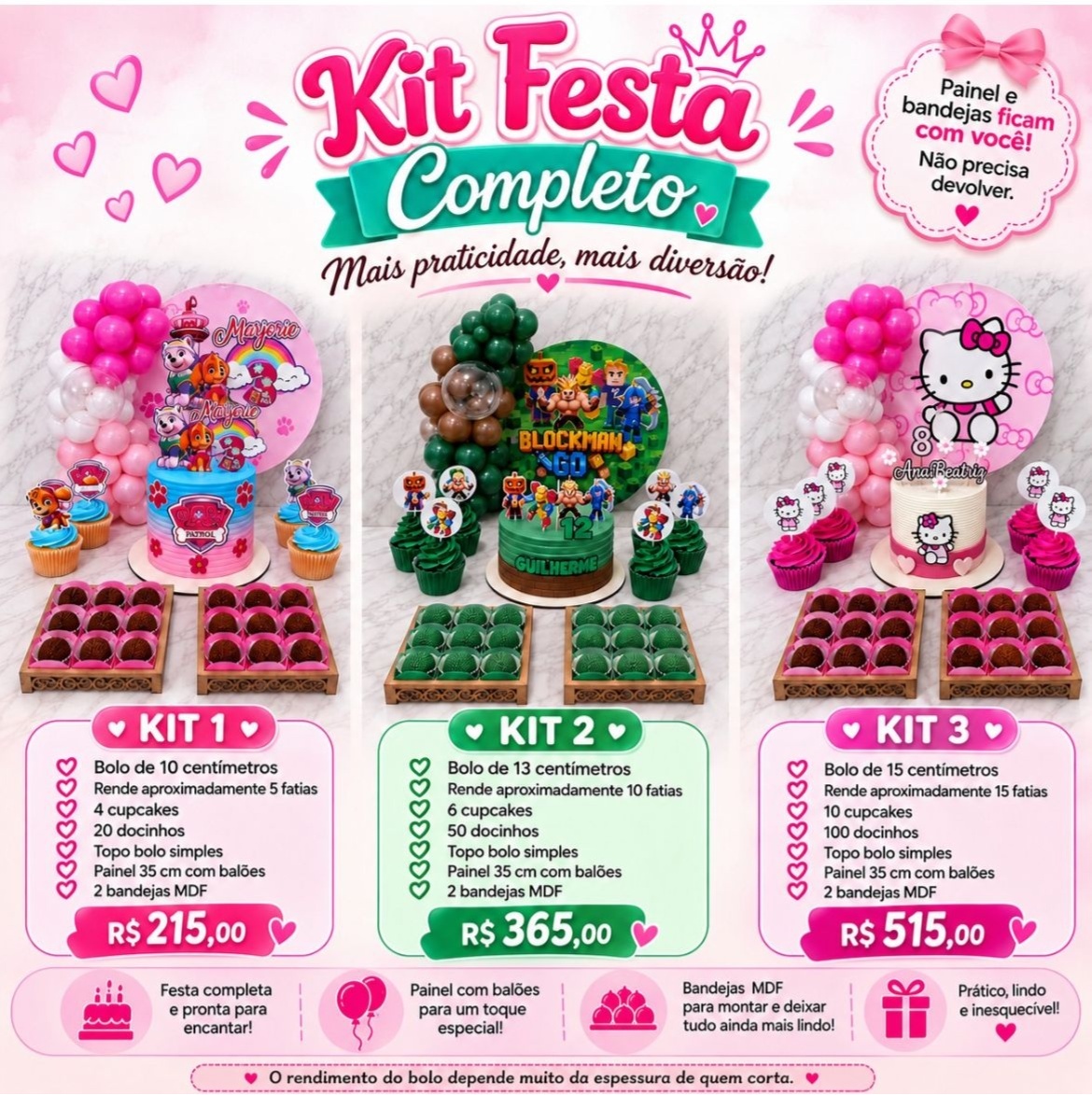 Kit Festa Completo - Sandy Festy
