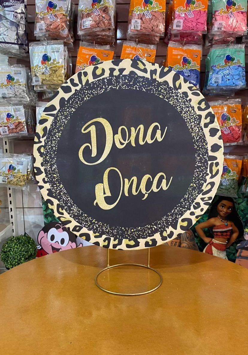 Mni Kit de Mesa Dona Onça - Sandy Festy