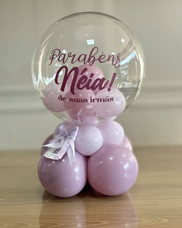 Balão Bubble Personalizado - Sandy Festy