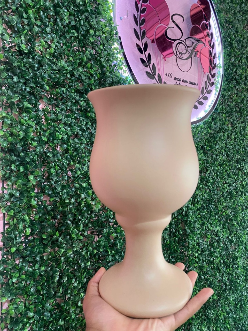 Vaso Louça Rose Claro - Sandy Festy