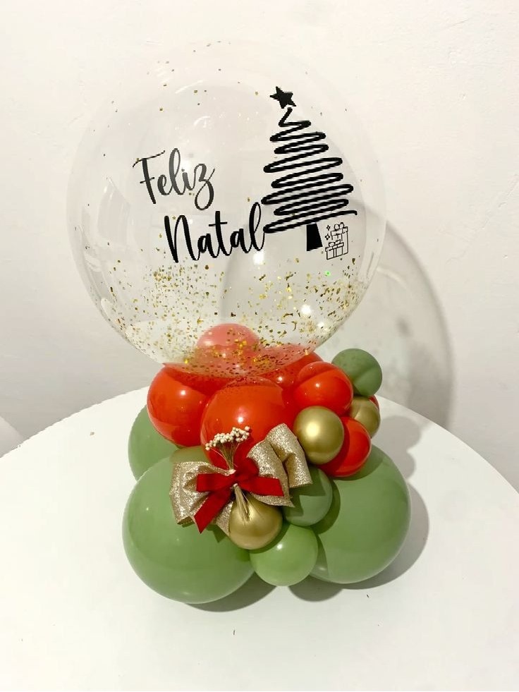 Balão Personalizado Natal 04 - Sandy Festy