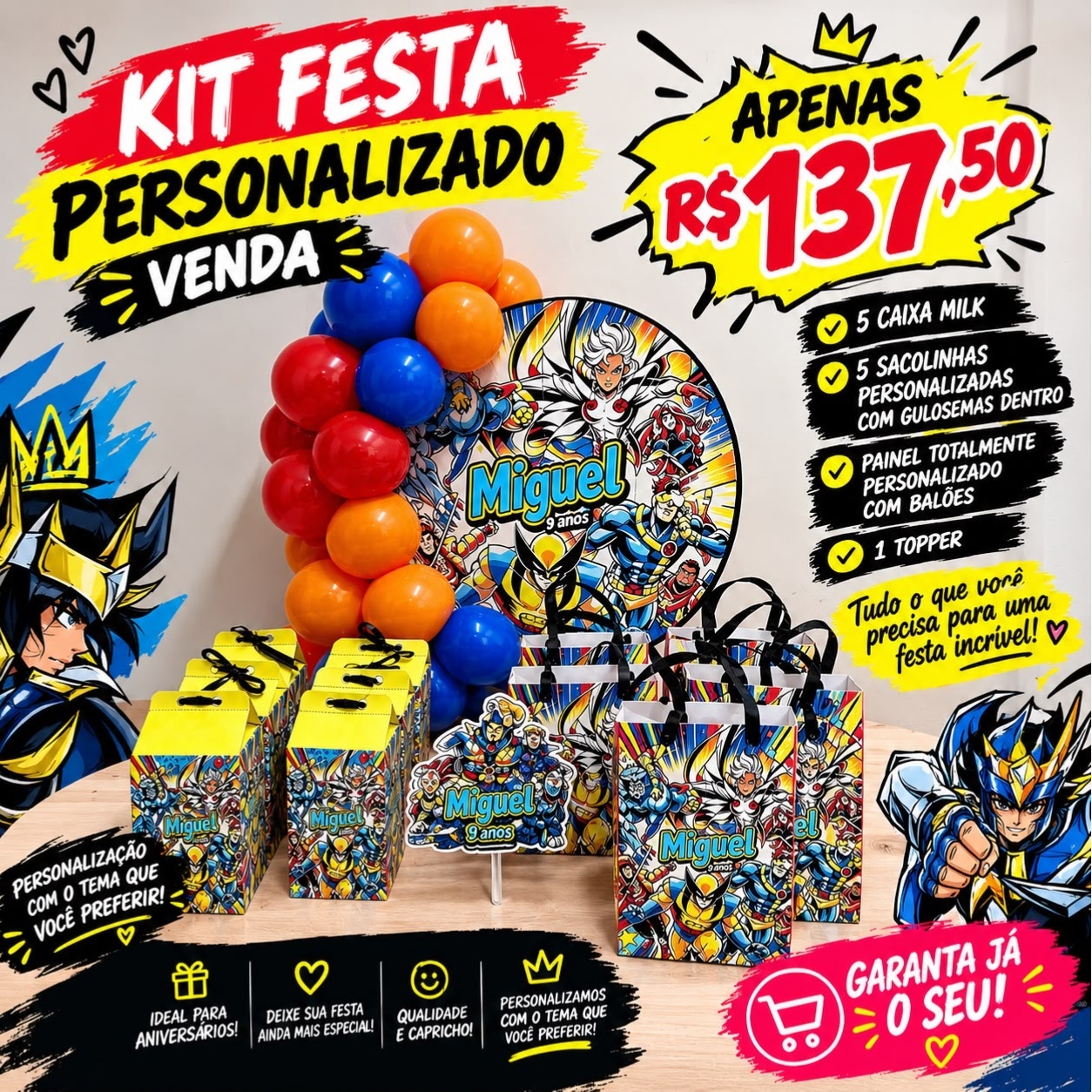 Kit Festa 001 (Qualquer Tema) - Sandy Festy