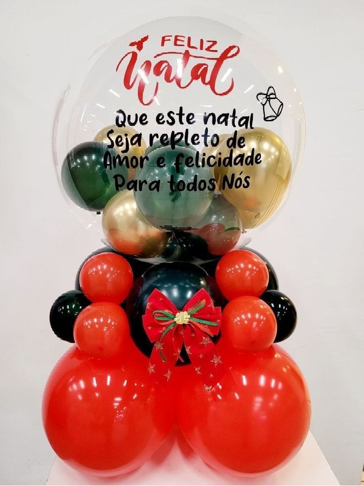 Balão Personalizado Natal 02 - Sandy Festy