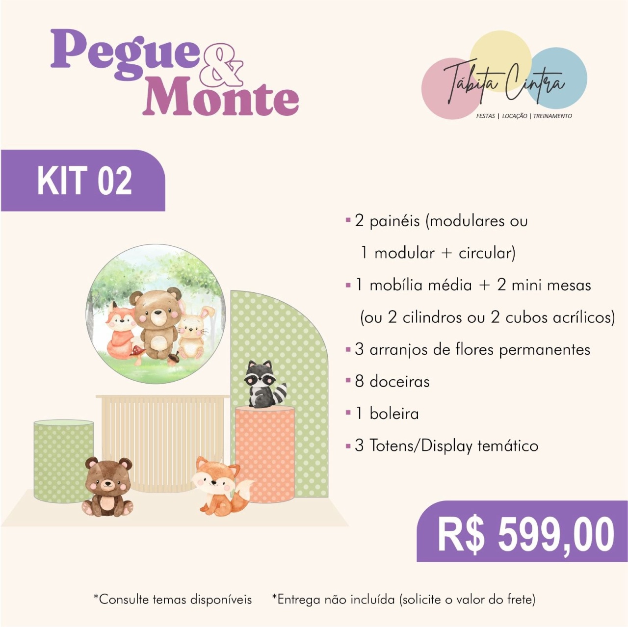 Pegue E Monte Kit 2  - Tábita Cintra Festas, Locações e Treinamentos LTDA