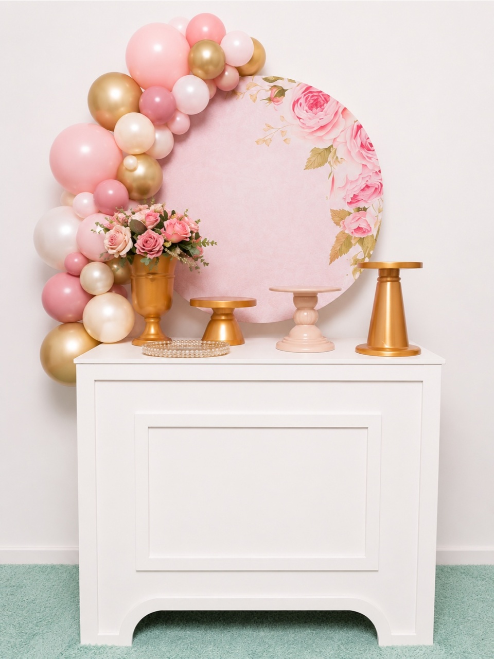 Kit Mesa Completo Adulto Rosé - Fabricando Festa Por RFProvençais