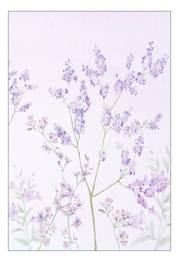 Painel Vertical Flor Lilás  - Fabricando Festa Por RFProvençais