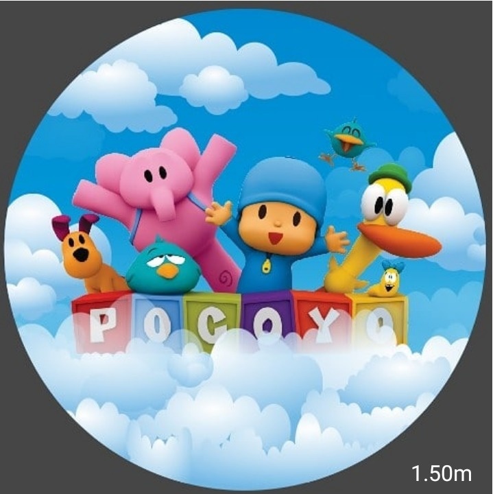 Pocoyo 1,50M - Fabricando Festa Por RFProvençais