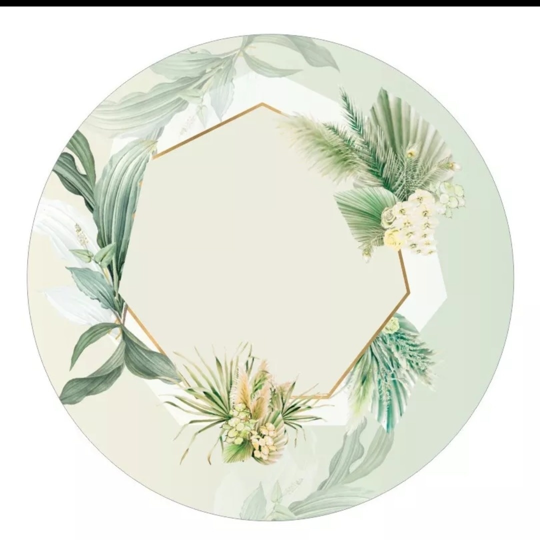 Fundo Verde Folhagens - Fabricando Festa Por RFProvençais