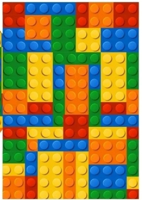 Lego Vertical - Fabricando Festa Por RFProvençais