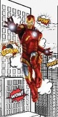 Homem de Ferro Fundo Branco Vertical   - Fabricando Festa Por RFProvençais
