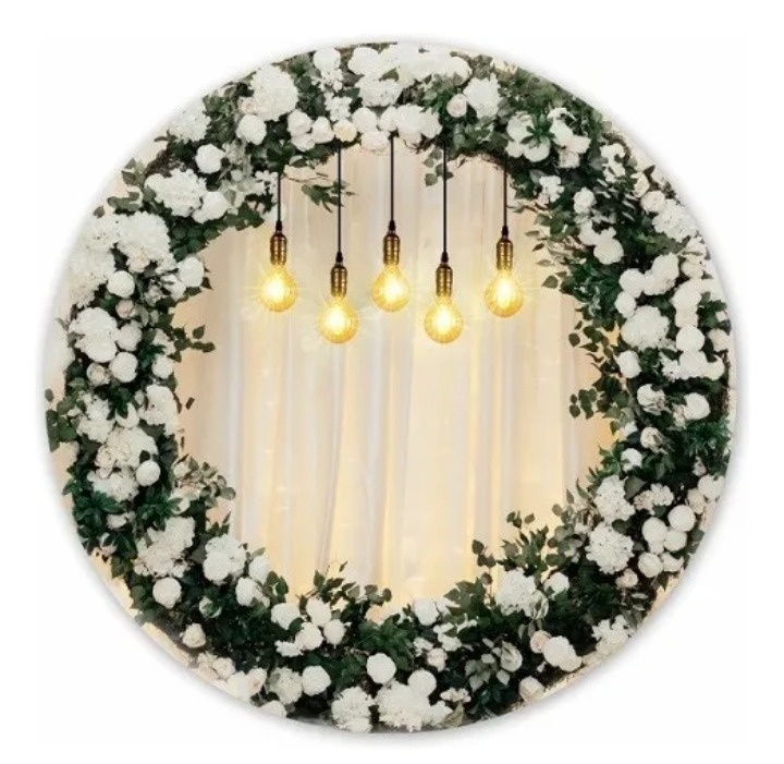 Painel Flores Com Luzes  - Fabricando Festa Por RFProvençais