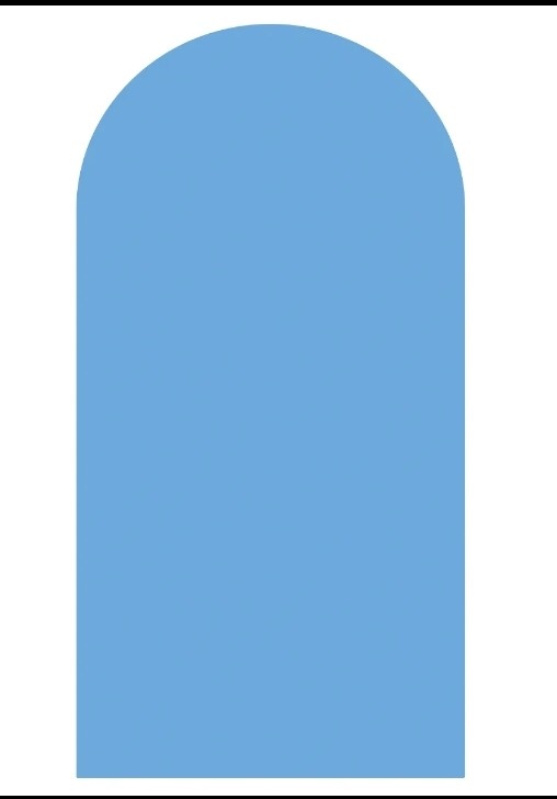 Painel Romano Azul Claro - Fabricando Festa Por RFProvençais