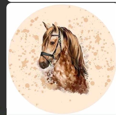 Cavalo Aquarelado - Fabricando Festa Por RFProvençais