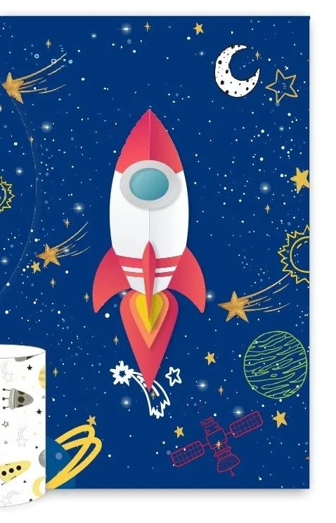Astronalta Kit Vertical - Fabricando Festa Por RFProvençais