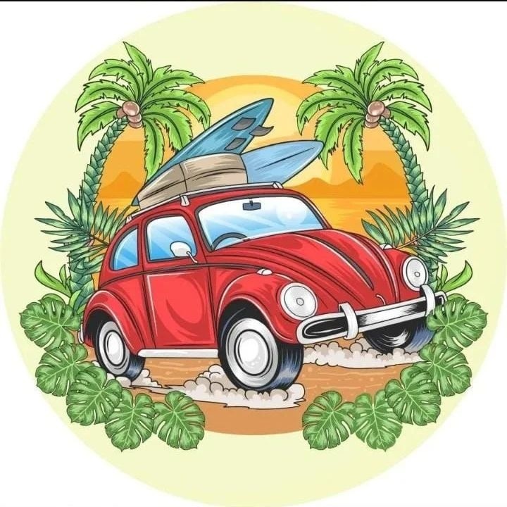 Praia 1,50M Fusca - Fabricando Festa Por RFProvençais