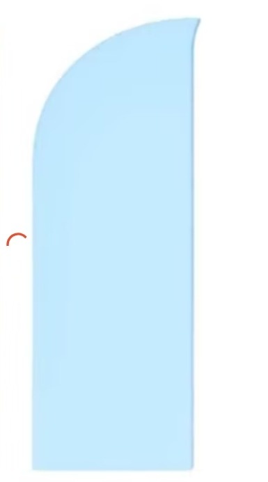 Painel Meia Lua Azul Claro - Fabricando Festa Por RFProvençais