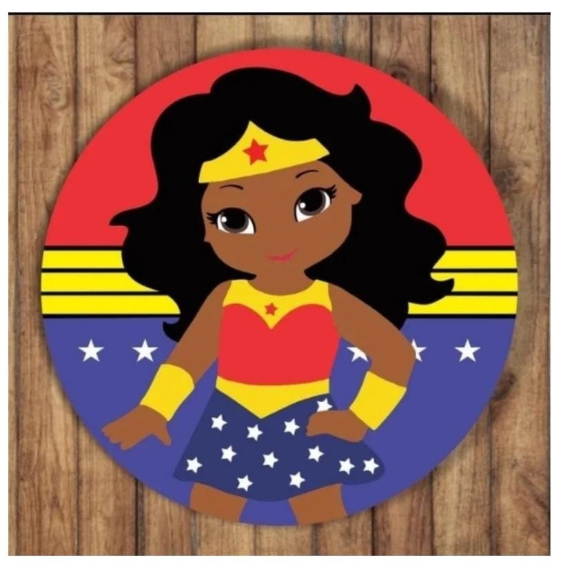 Mulher Maravilha Morena - Fabricando Festa Por RFProvençais