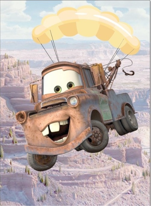 Guincho Carros Disney Vertical  - Fabricando Festa Por RFProvençais